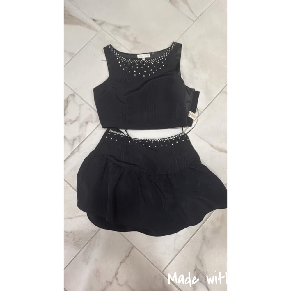 LoveShackFancy Black Mini Dress